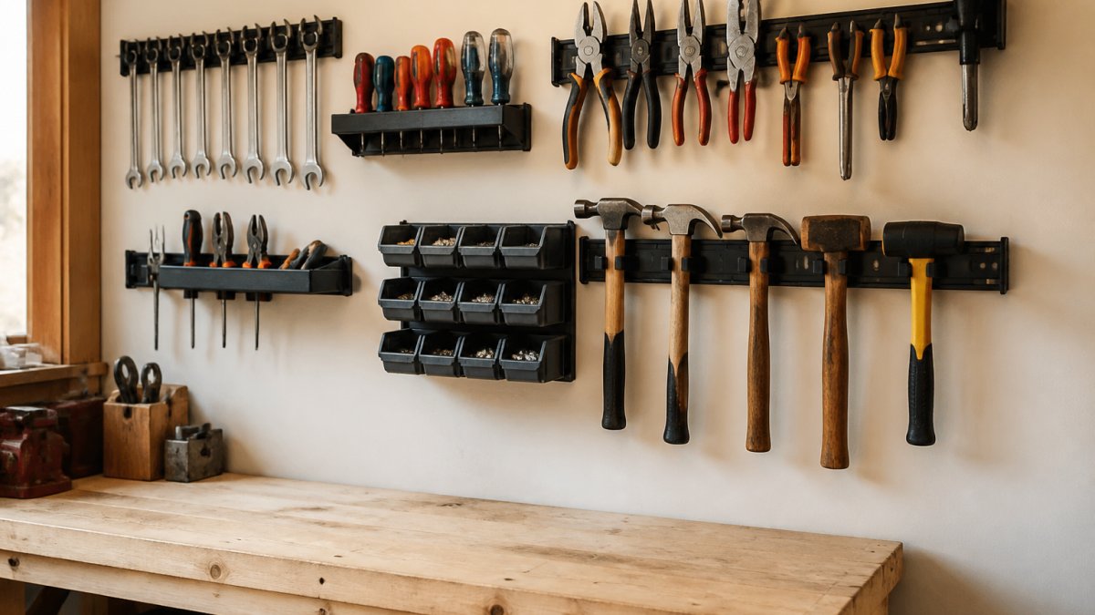 Wall-Mounted Tool Organizers for Small Workshops