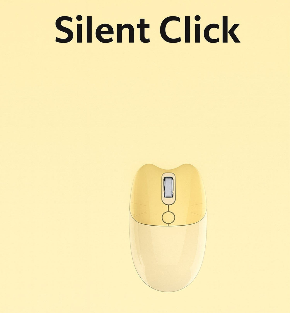 Wireless Keyboard & Mouse Combo - Silent Click, Colorful 104 Keys