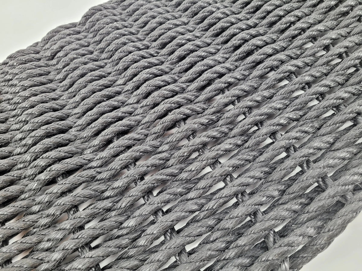 Solid Color Handwoven Lobster Rope Doormat