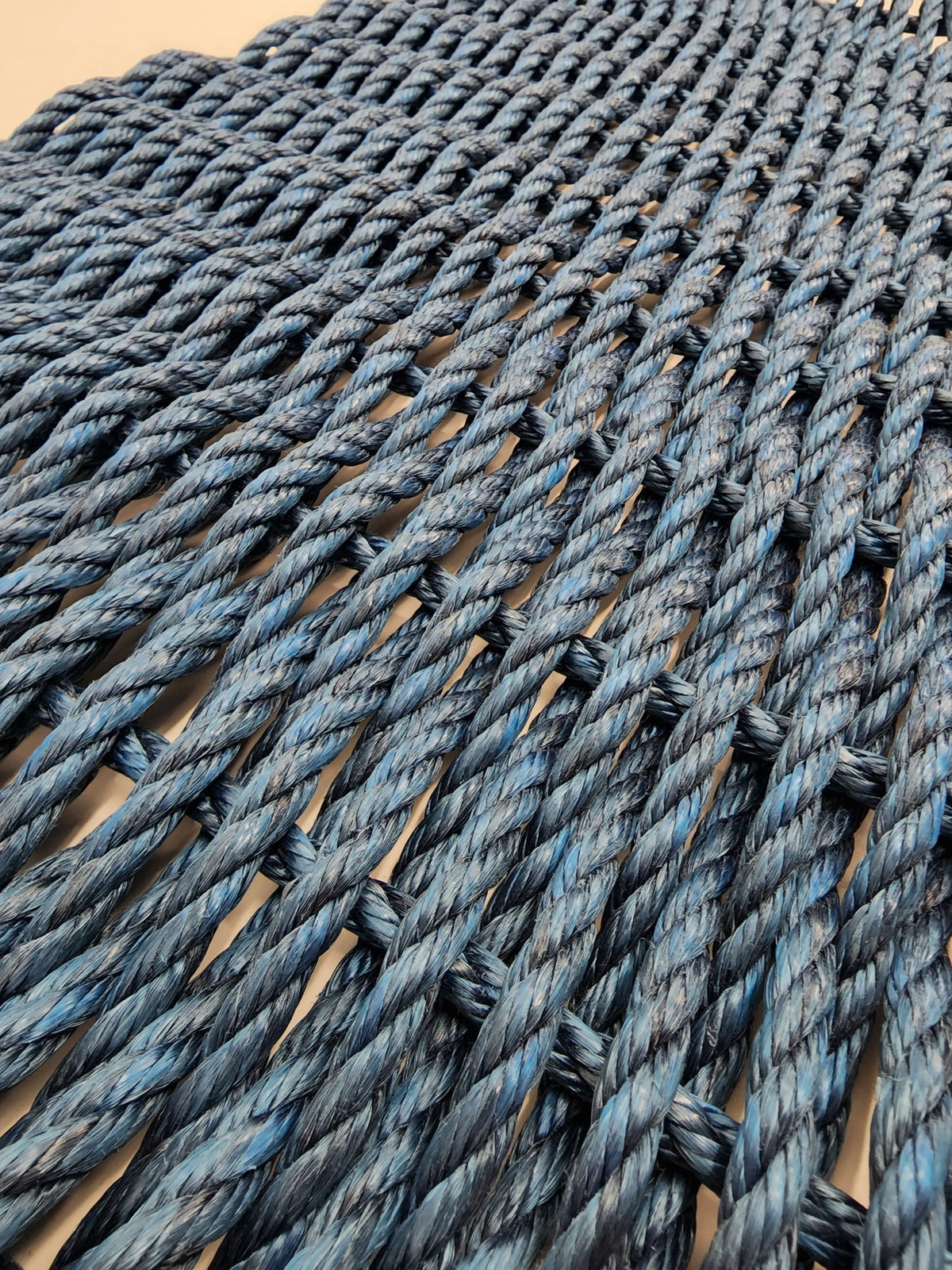 Solid Color Handwoven Lobster Rope Doormat