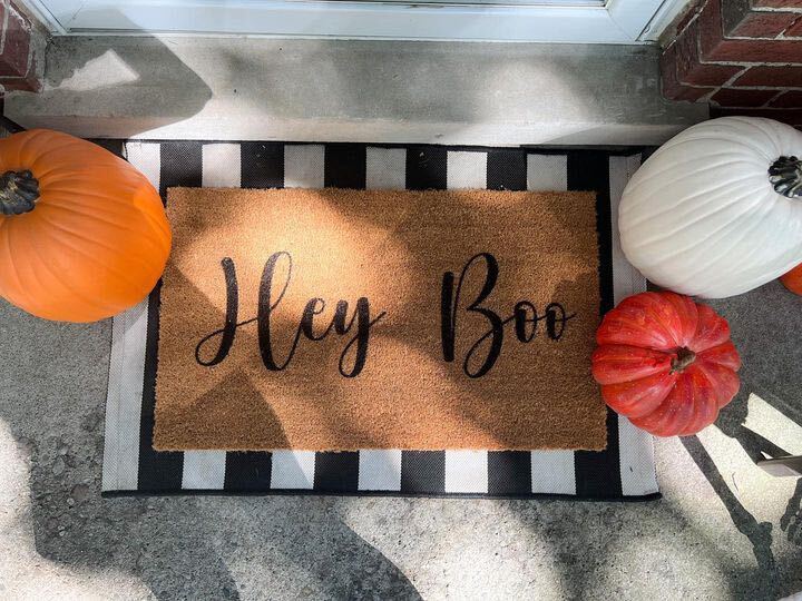 Hey Boo – Coir Doormat