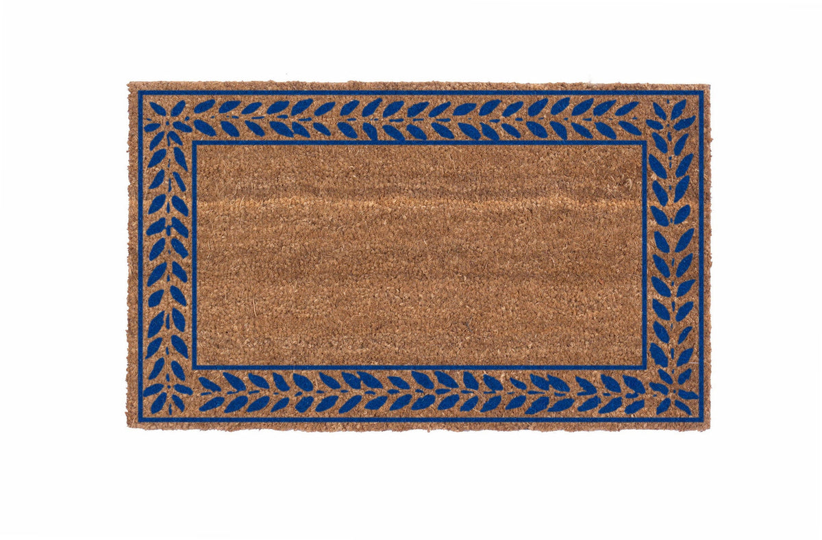 Leafy Vines Border – Natural Coir Doormat