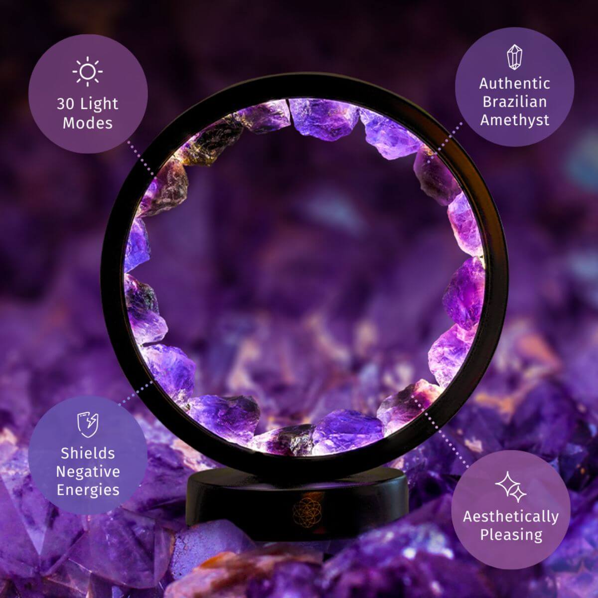 Amethyst Halo Decorative Lamp