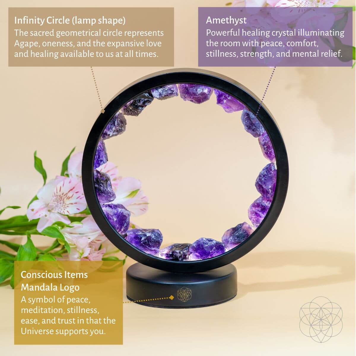Amethyst Halo Decorative Lamp