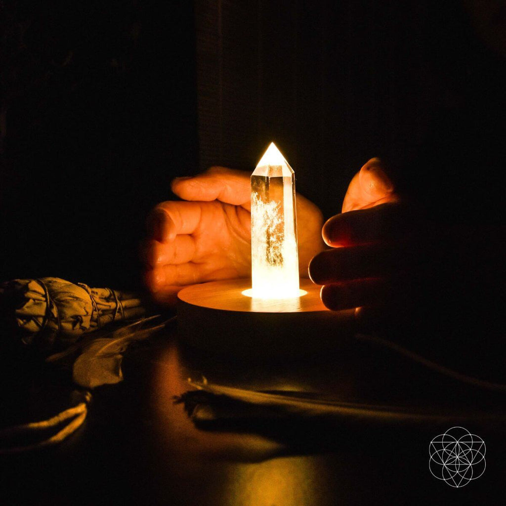Clear Quartz Decorative Lamp