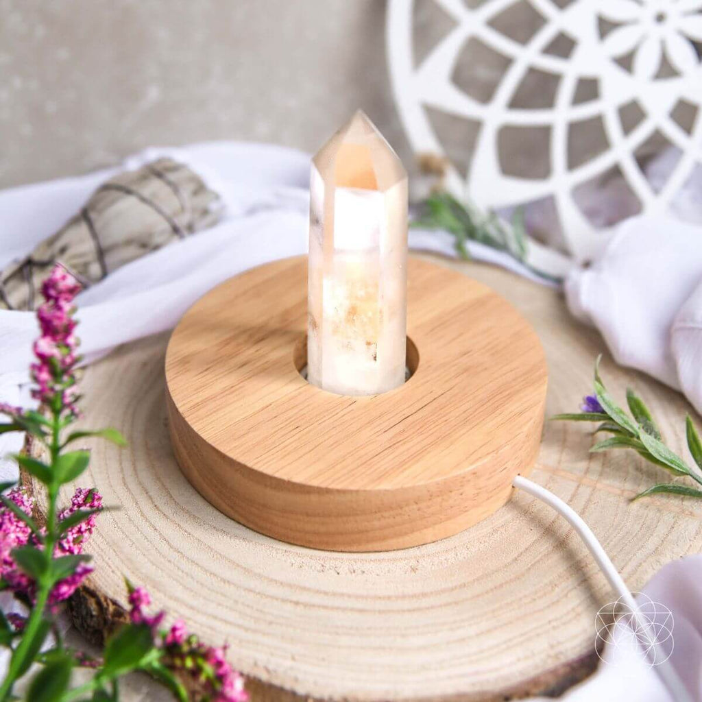 Clear Quartz Decorative Lamp