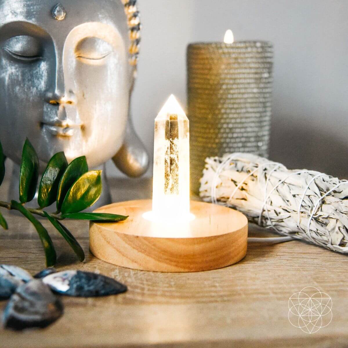 Clear Quartz Decorative Lamp
