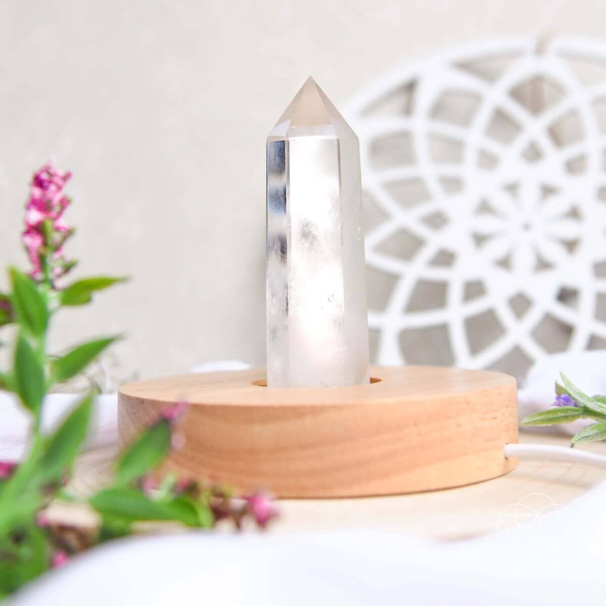 Clear Quartz Decorative Lamp